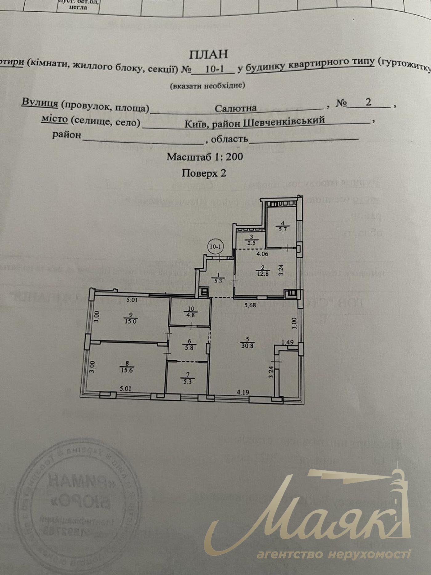 Продажа 4-комнатной квартиры с ремонтом 107 м² в ЖК «Файна Таун», 2/5 этаж, Киев, Шевченковский район, низкий этаж, ул. Салютная.