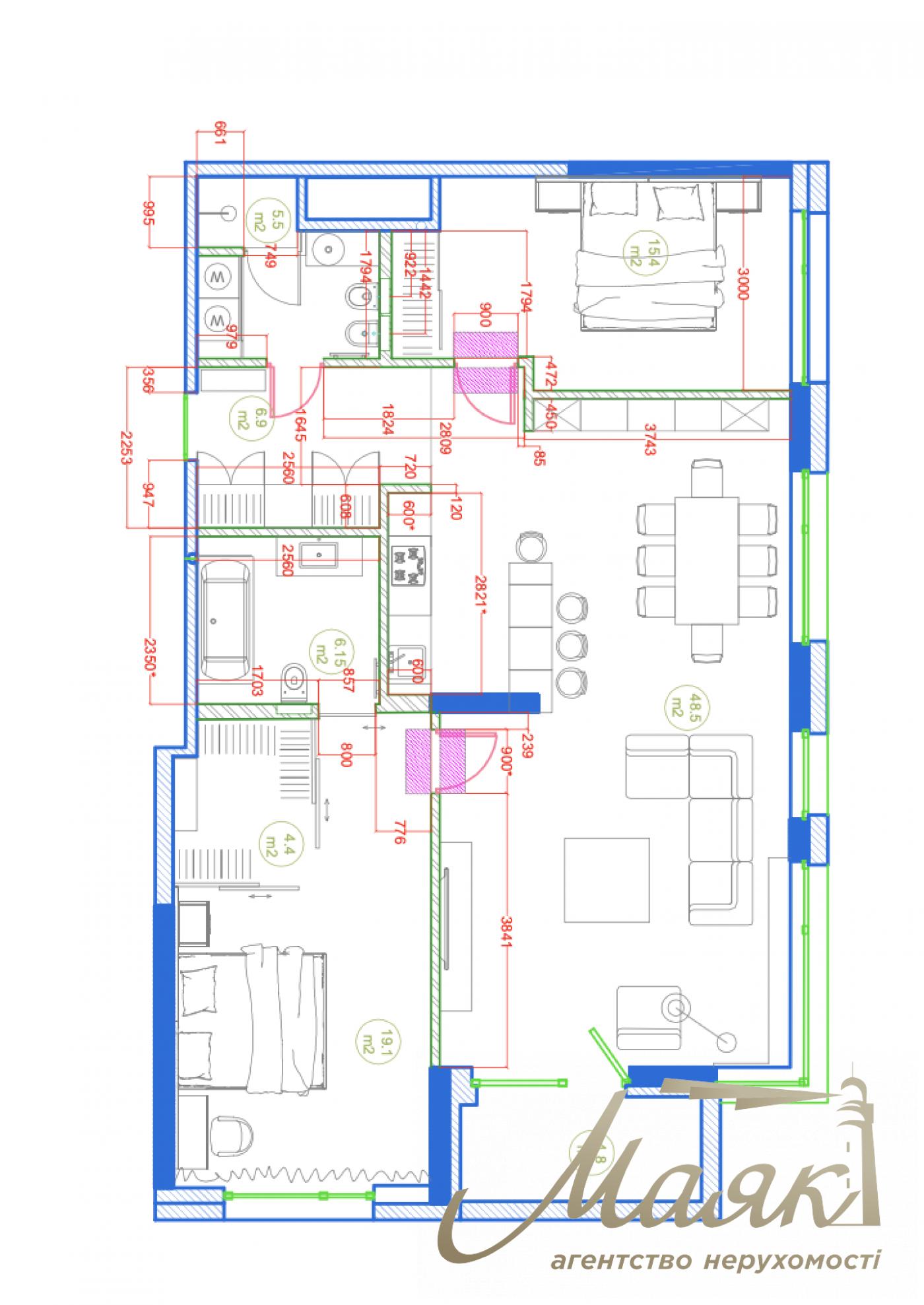 Продажа видовой 3-комнатной квартиры в ЖК Tetris Hall, ул. Ивана Федорова, 2а