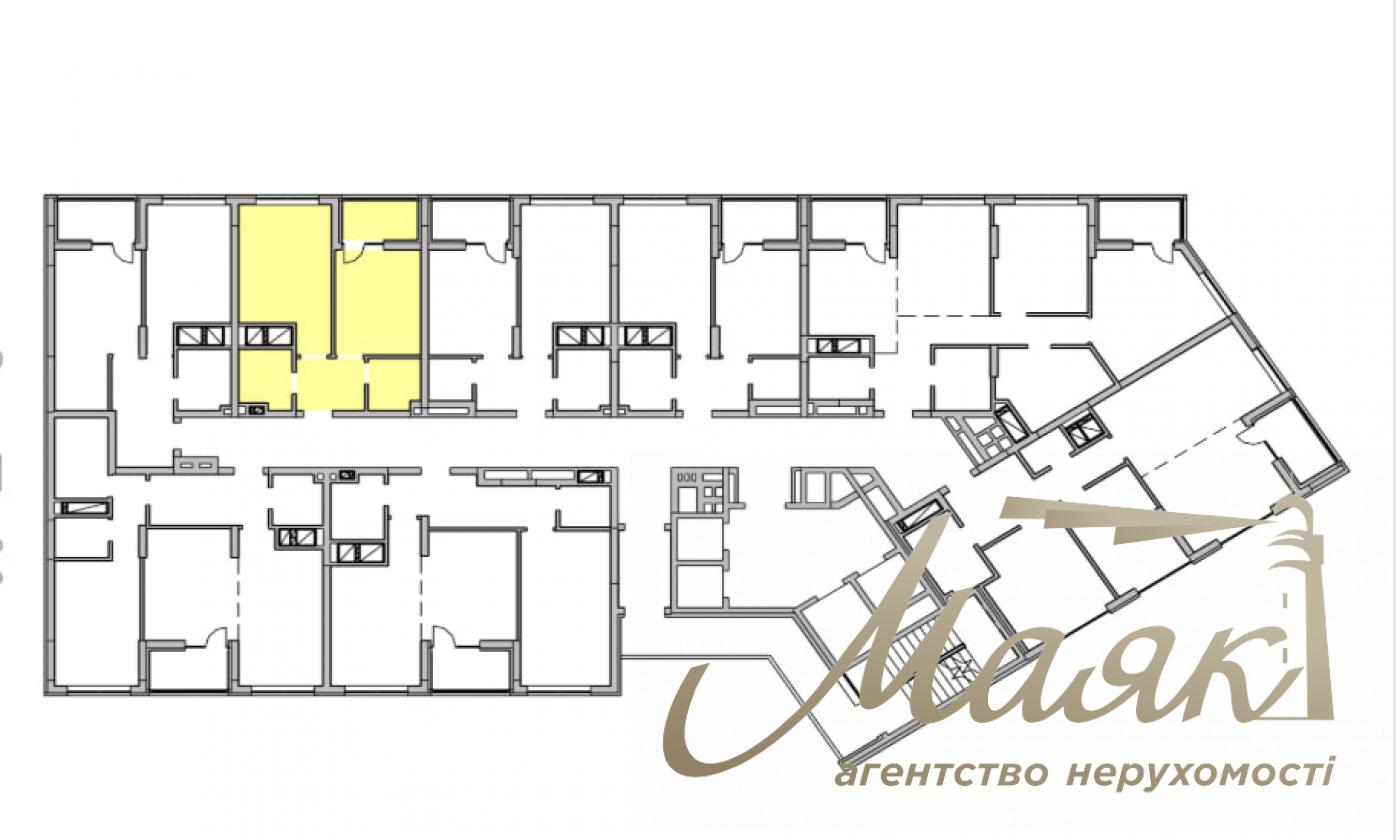 Продаж 1-к квартири 43,42 м.кв. у ЖК Nordica Residence, Печерськ