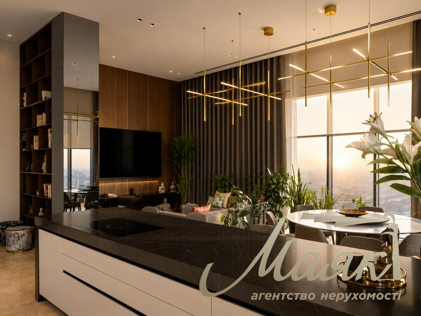Exclusive 245 m² penthouse with a view for sale in the “Parus” residential complex, 1 Obolonska Embankment