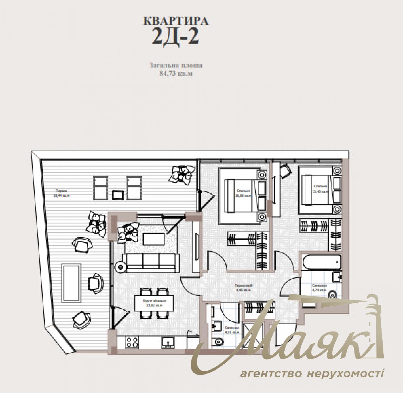 For sale 3-bedroom apartment in Residential Complex Park Lake City, Podgoretsi
