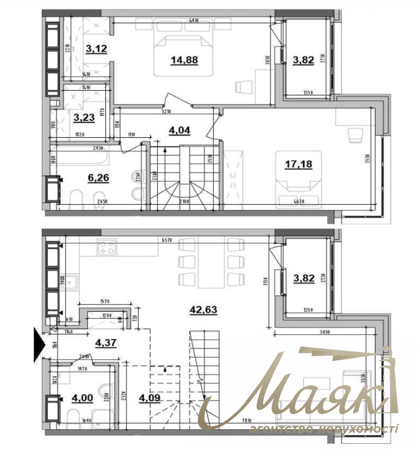 For sale 2-bedroom apartment in Residential Complex Maxima Residence, Maxima Residence, Konovalets St., Pechersk