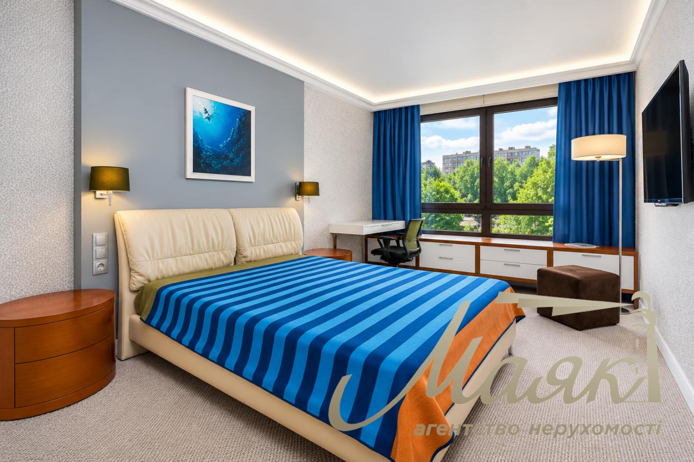 3-Bedroom Apartment for Rent in the Park Avenue Residential Complex, 60 Holosiivskyi Ave.