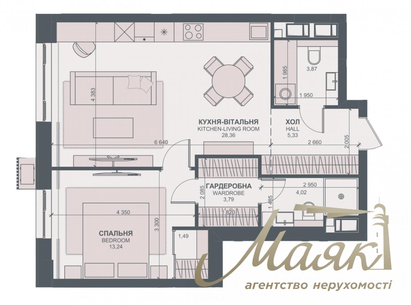 Продажа 1-комнатной квартиры ЖК Тринити, ул. Тютюнника