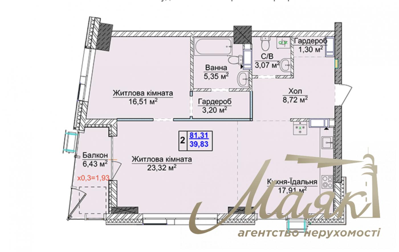 Продаж 2-кімнатної квартири ЖК Новопечерські Липки