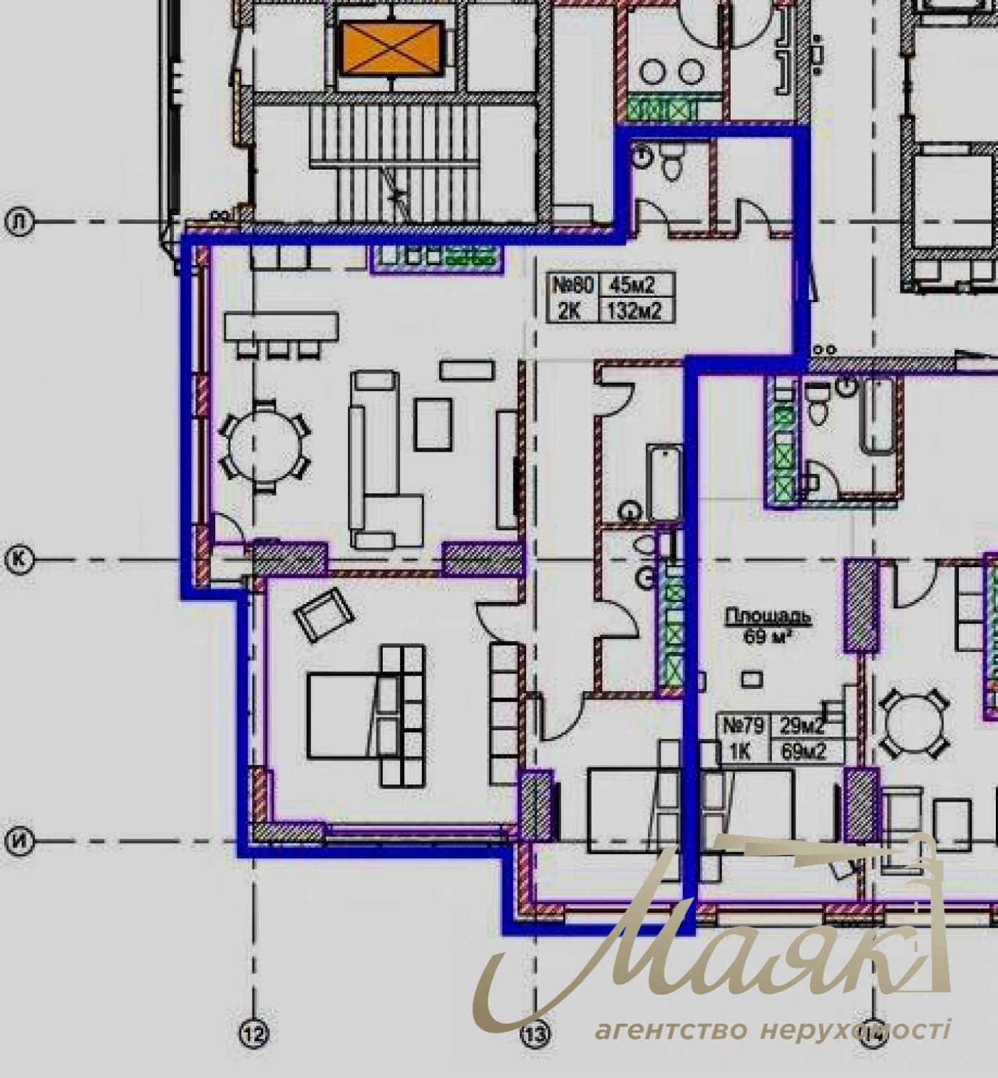 Продаж 2-кімнатної квартири площею 132 м² у житловому комплексі Metropole | Печерськ