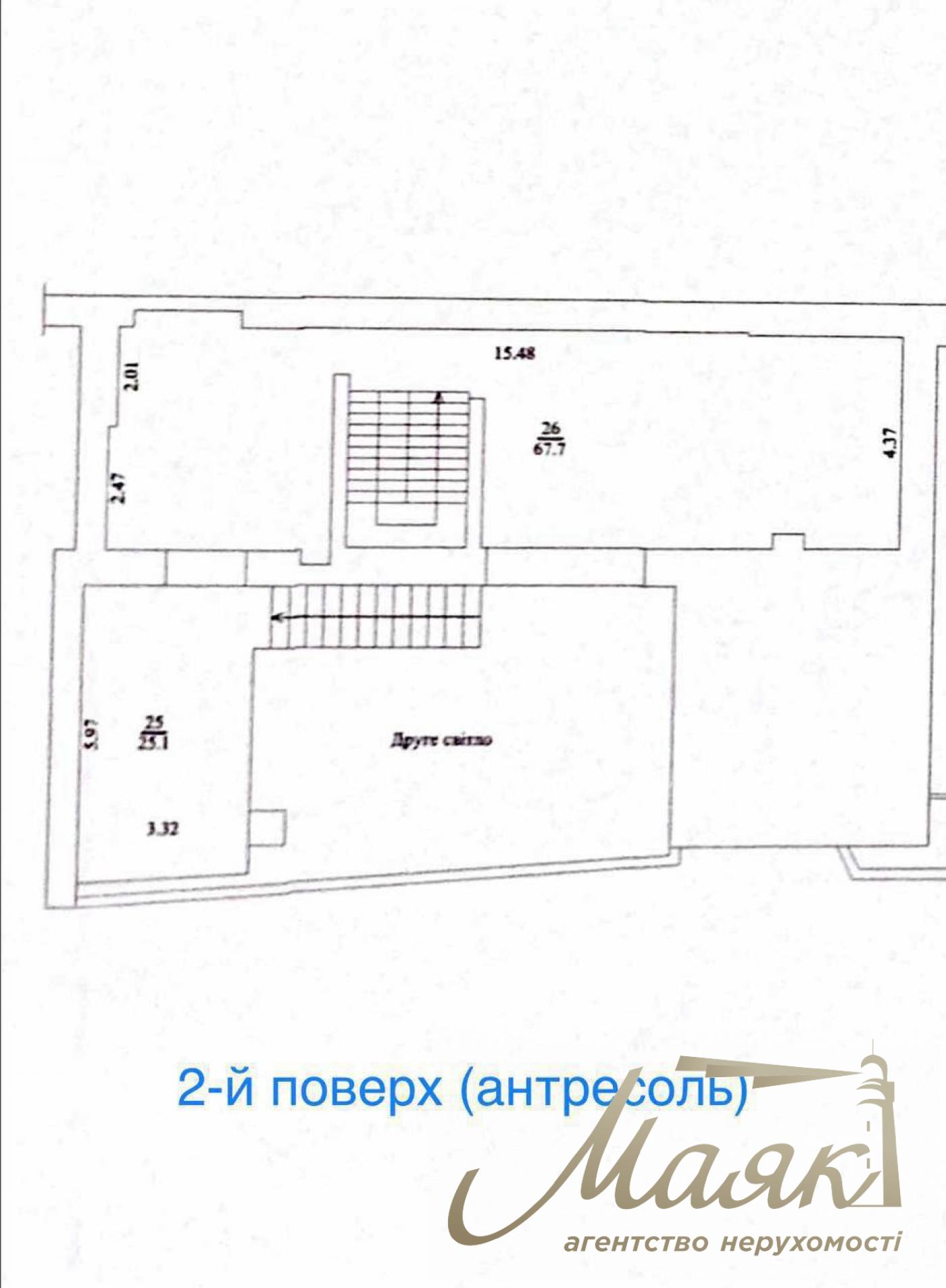 Оренда фасадного приміщення 300м2. бул. Тараса Шевченка Бессарабка,