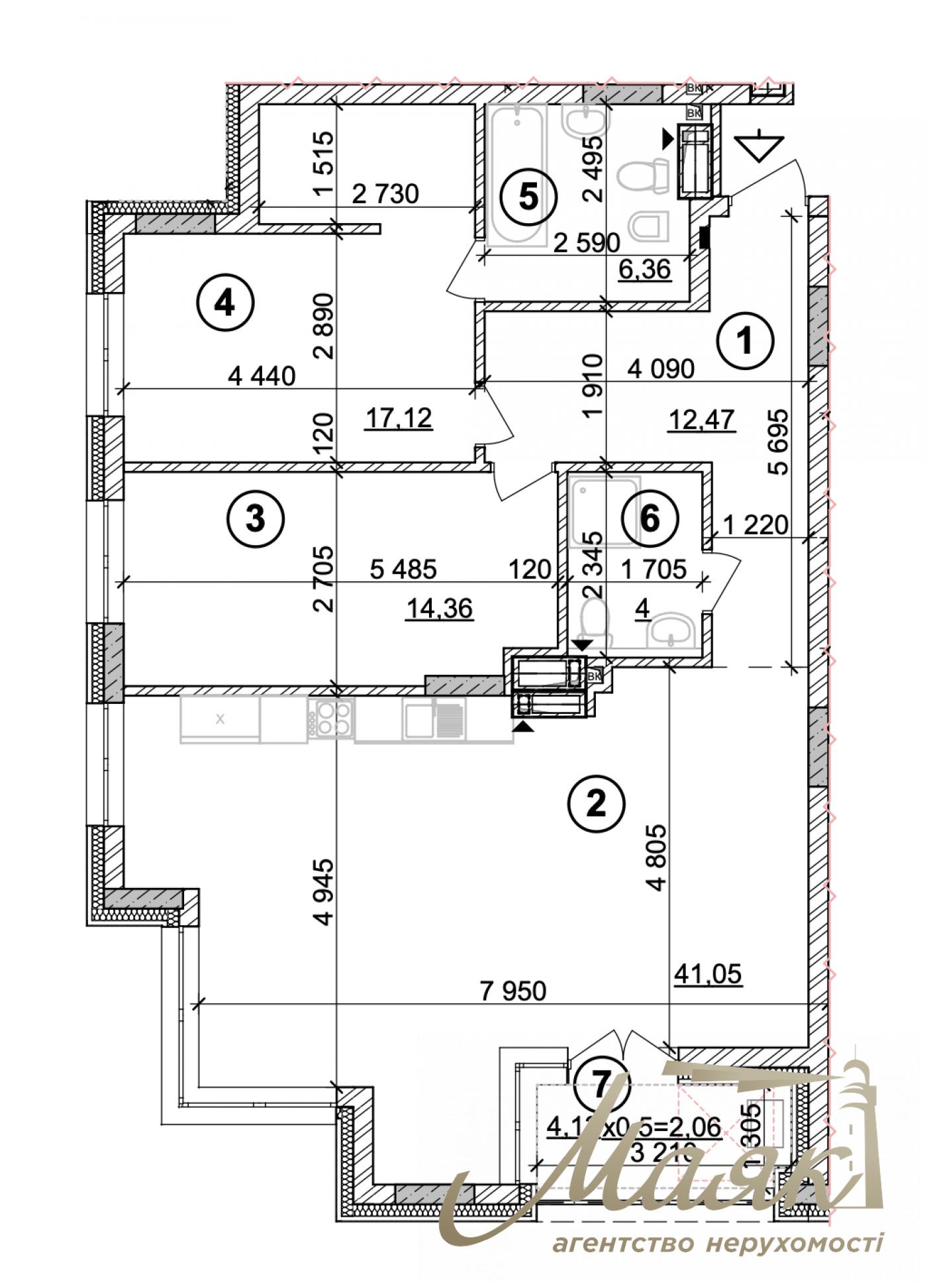 Продажа 2-комнатной квартиры ЖК Crystal Park Tower, пр. Берестейский