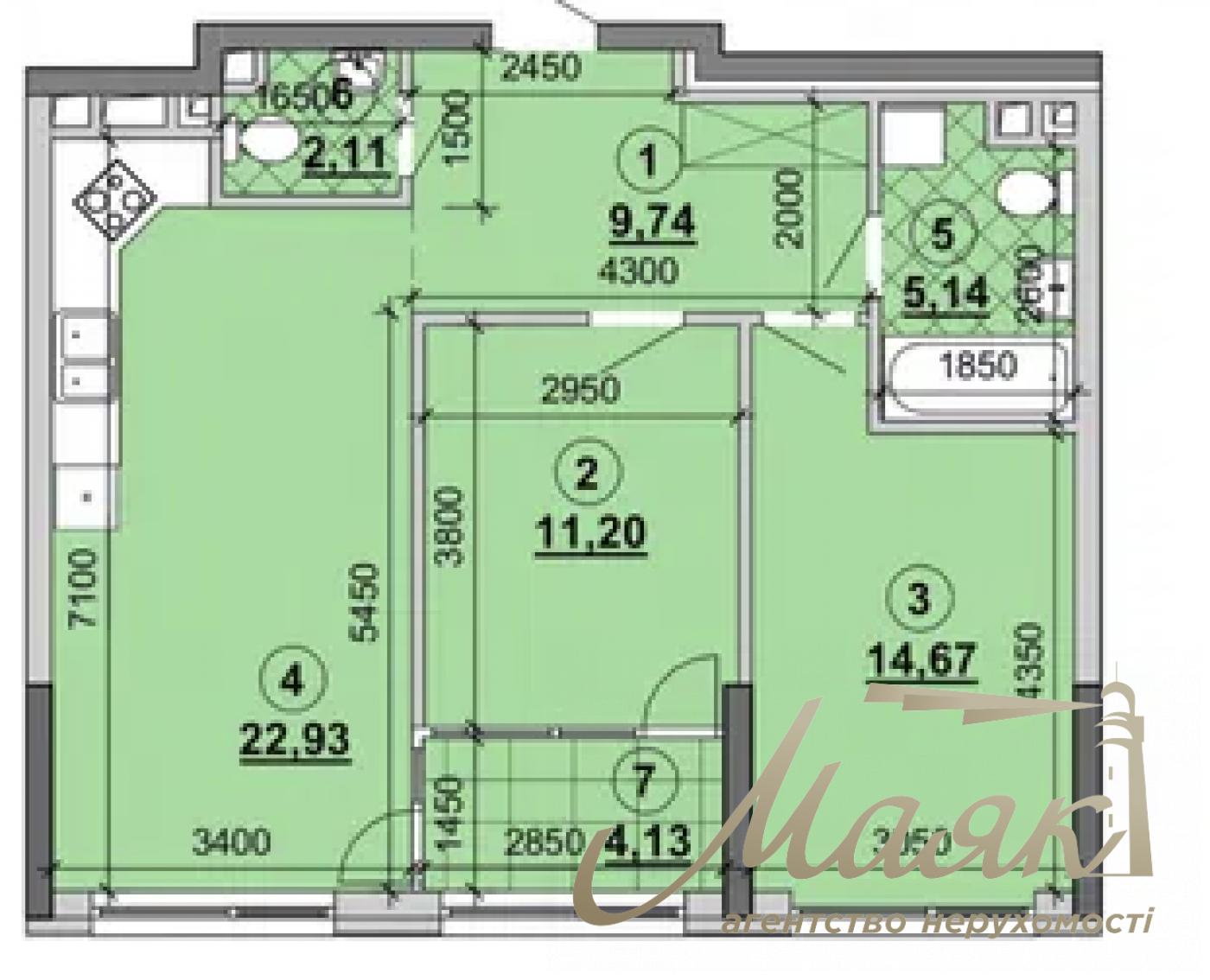 Продажа 3-комнатной квартиры ЖК Great, ул. Причальна