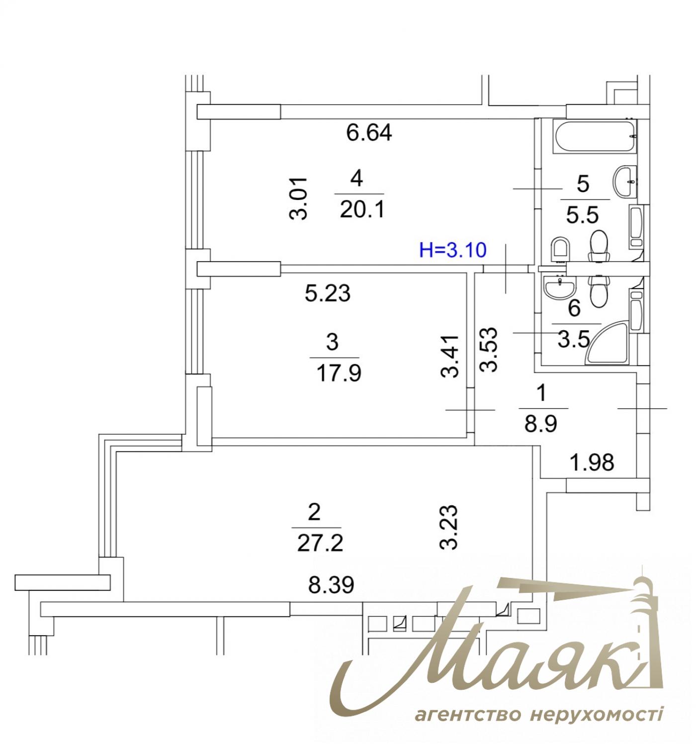 Продажа 3-х комнатной квартиры  ЖК Эдельвейс Хаус, Печерск 
