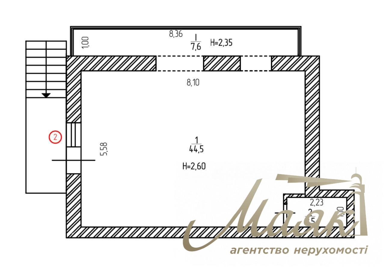 For sale commercial 54.6 m2, Boychuk str. 22, Pechersk