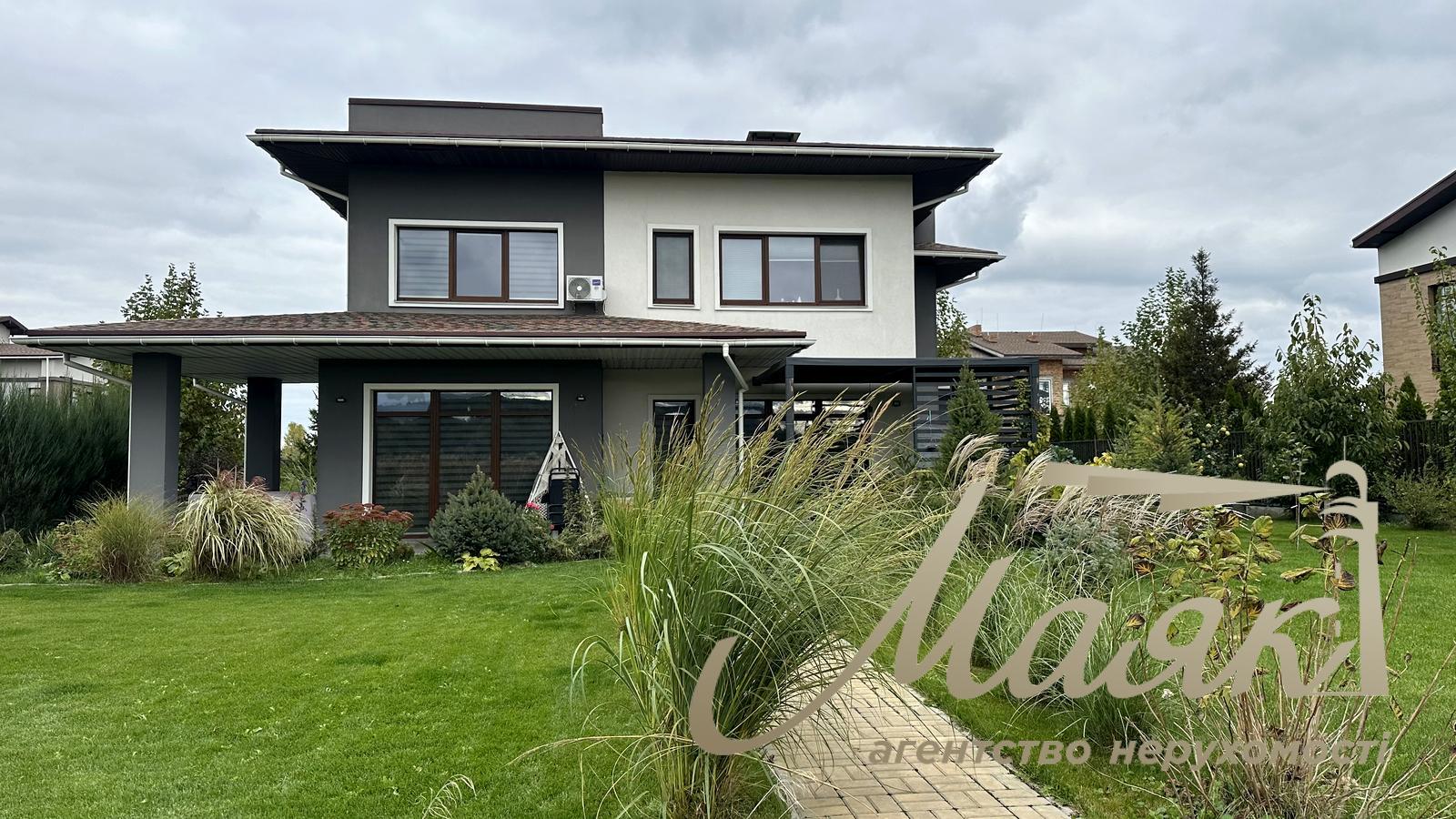 For sale panoramic/modern house 2021 230m2 near the water in KG, s.Romankov, Obukhiv district, Kyiv region.