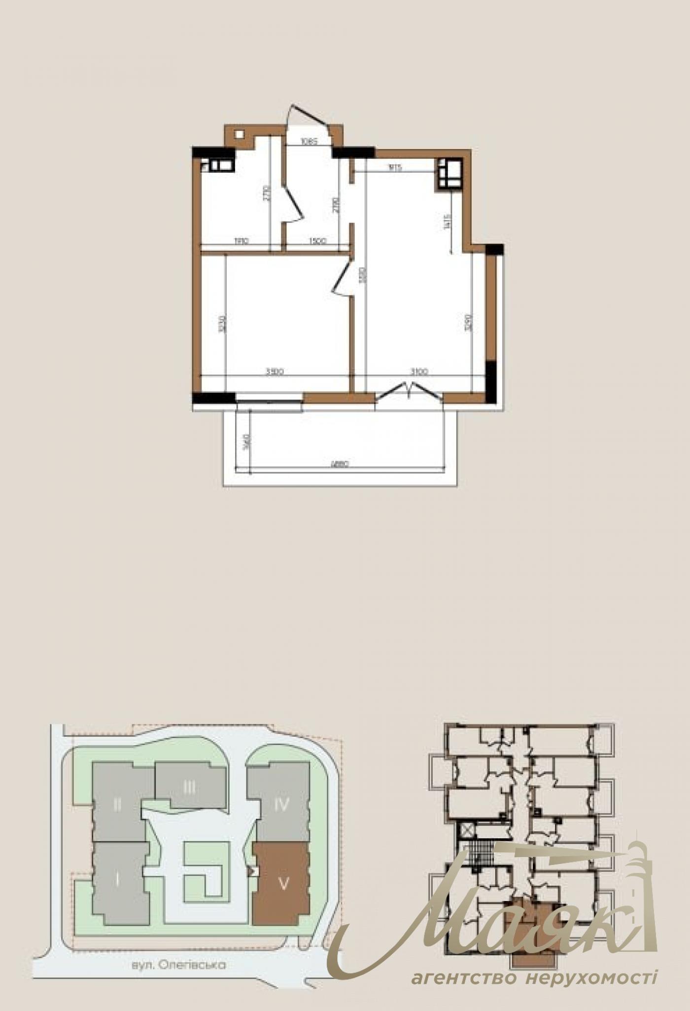 Продаж Квартира 38,19 м² ЖК OLEGIV Podil, Поділ, Київ