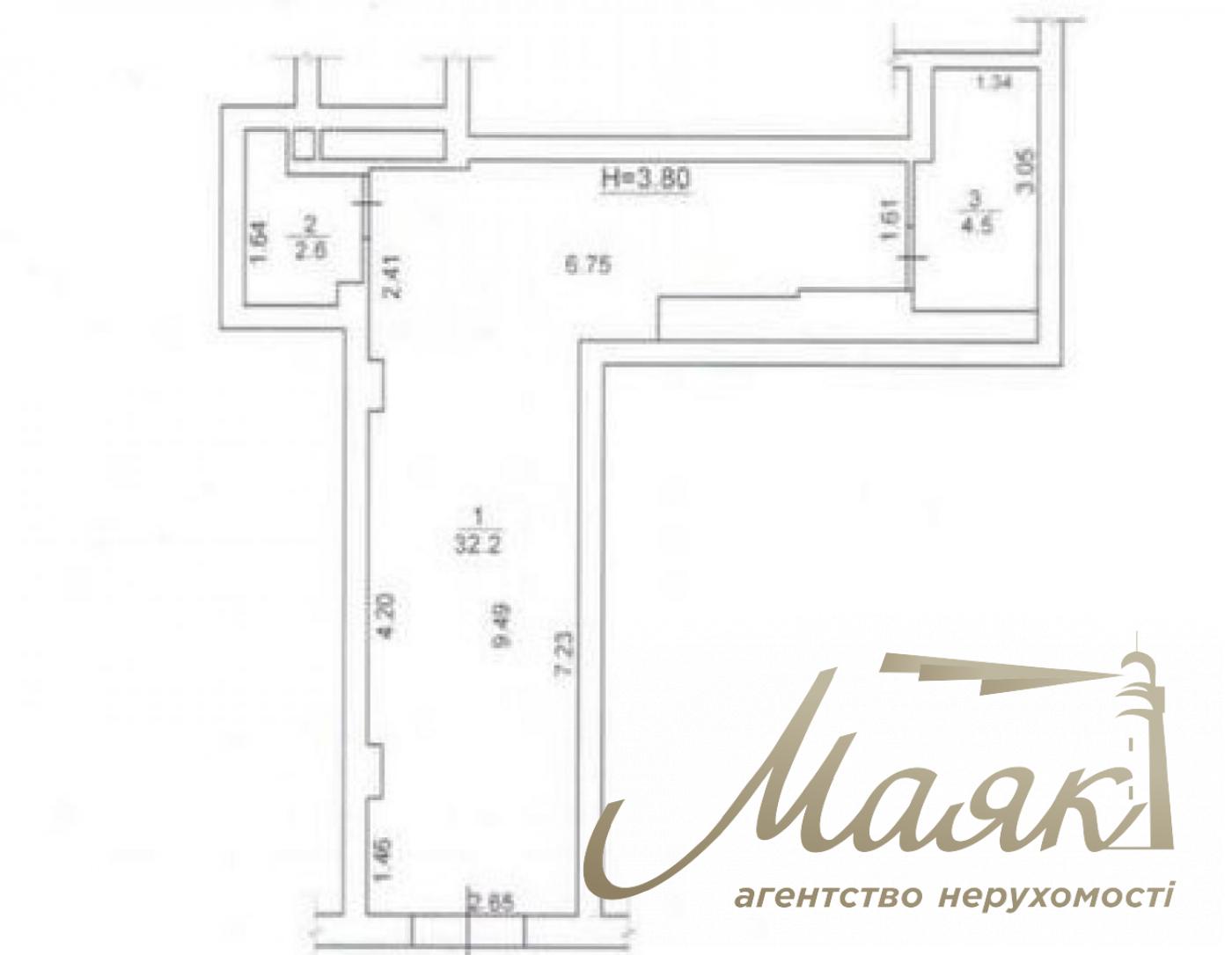 Продаж фасадного комерційного приміщення 40 м.кв. ЖК Річмонд, Печерськ