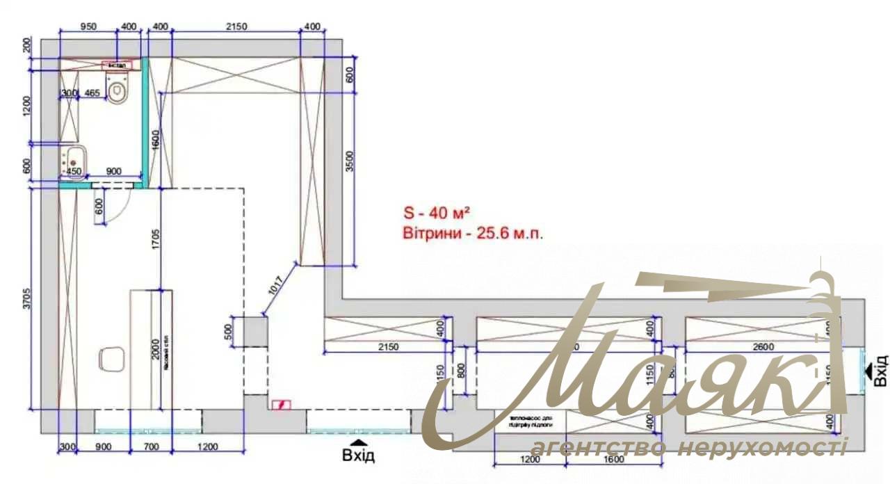 Commercial space for rent (40 m²) in the "Yaroslavov Grad" residential complex, 15 Bulvarno-Kudryavskaya St., Shevchenkivskyi District