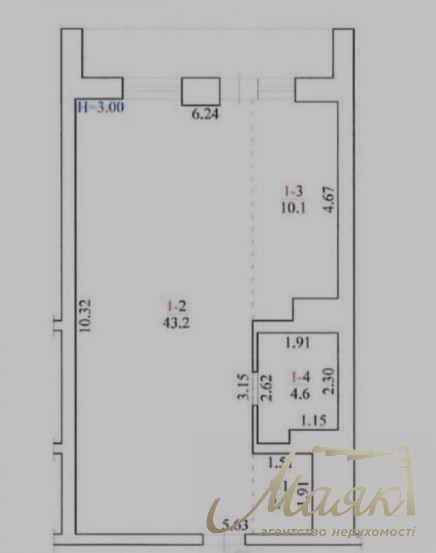 Продажа 2-комнатной квартиры 65м2,ЖК «Владимирский», ул. Антоновича, 109