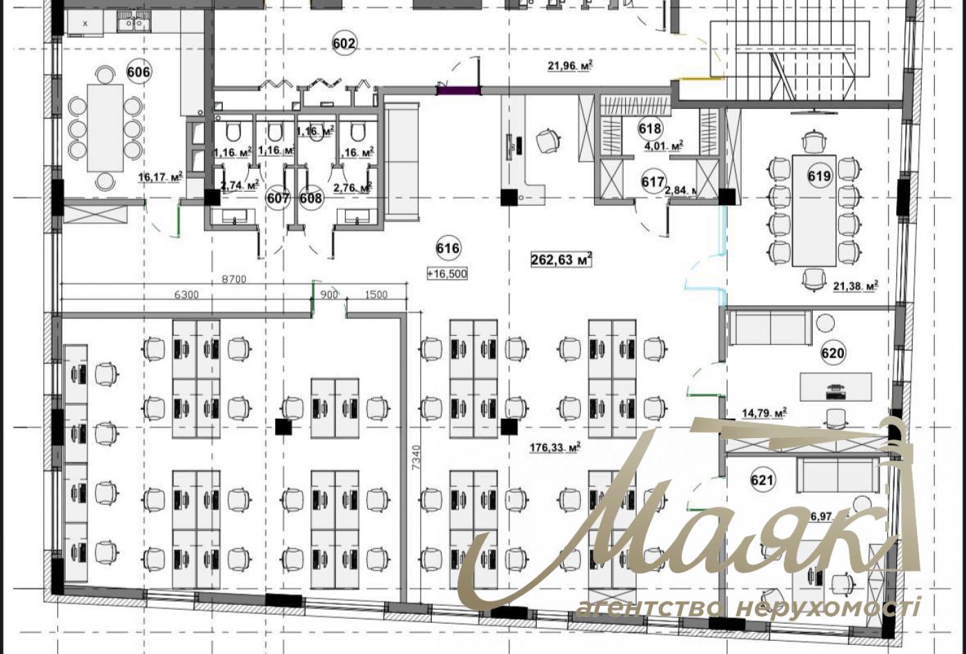Аренда офиса 740м2 в БЦ G Park, Красиловская 9, Голосеевская