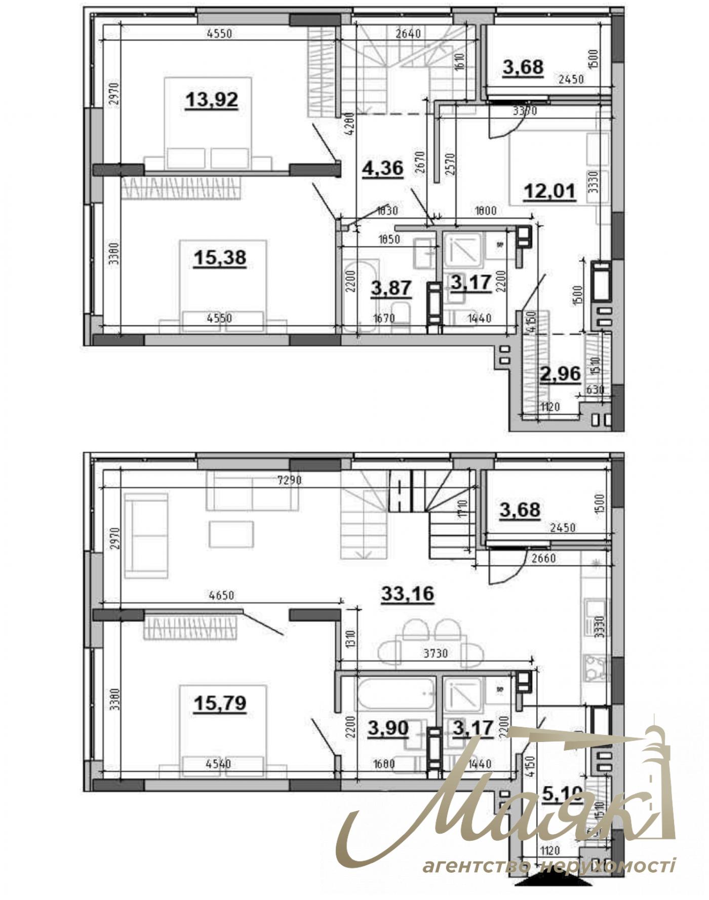 Продаж 4-кімнатної квартири в ЖК Sister, вул. Клеманська 3