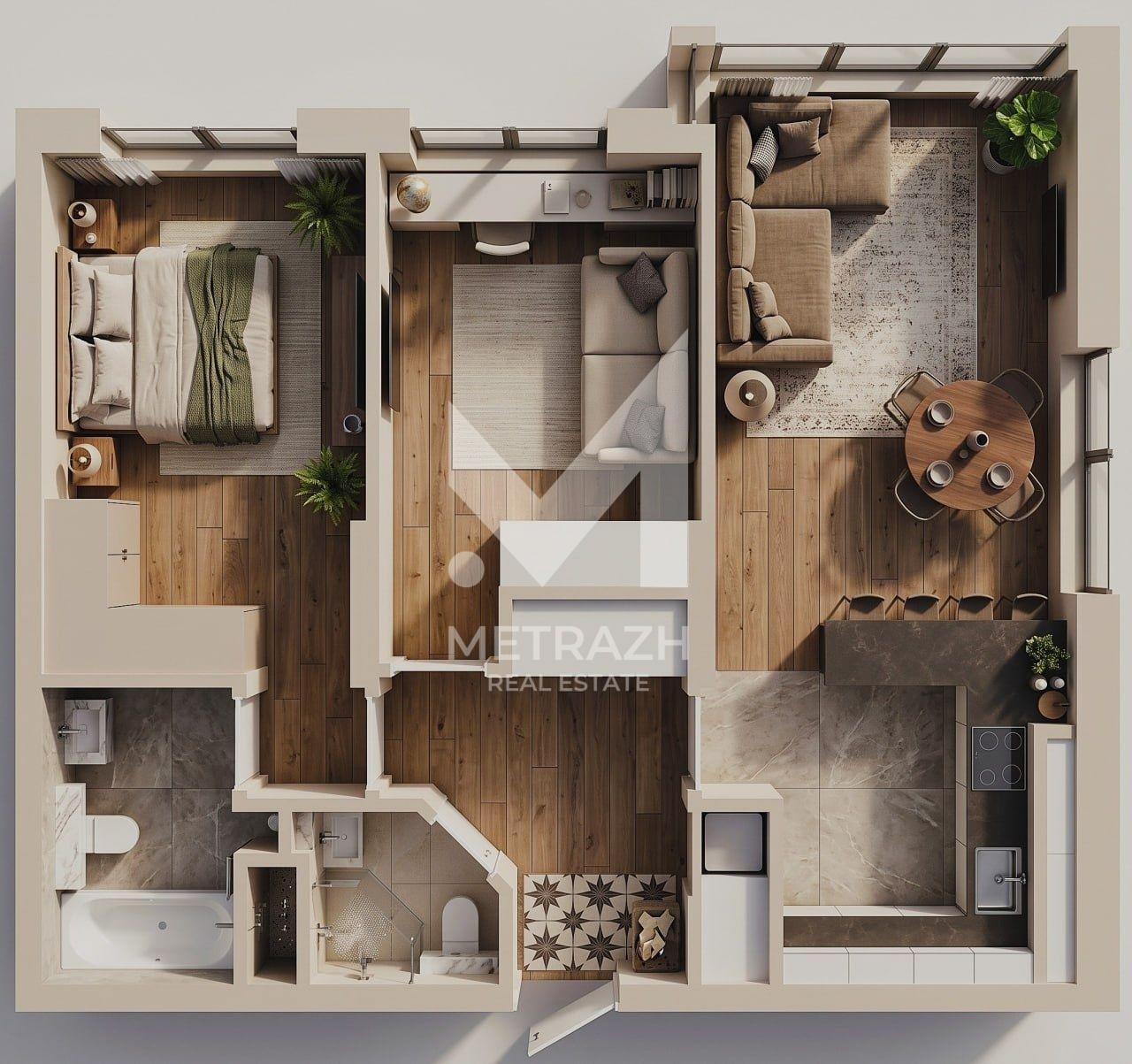 Sale 2-room apartment 68 m², Європейського Союзу, RC Warsawsky 3 • ID 7647 — photo 2
