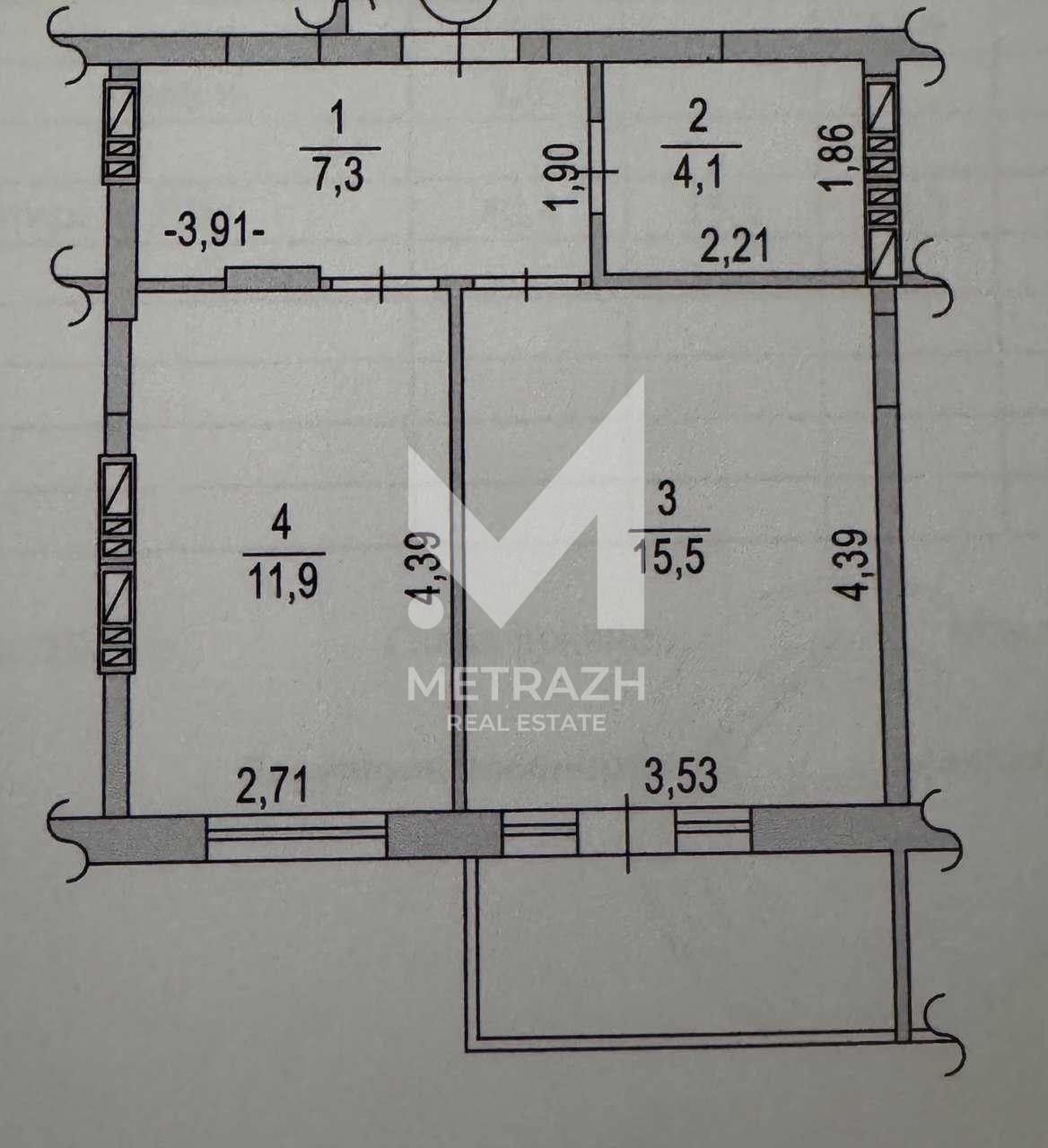 Sale 1-room apartment 40 m², Метрологічна, RC Kryshtalevi Dzherela • ID 7558 — photo 2