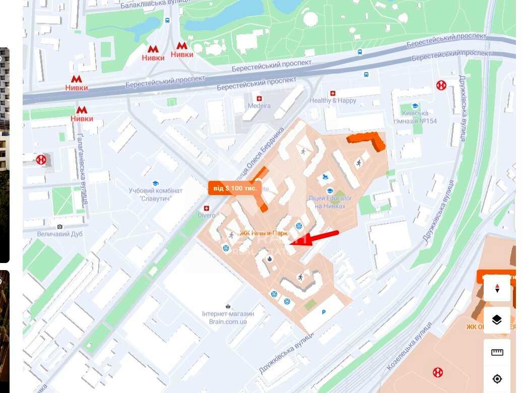 Продажа 1-комнатной квартиры 45 м², Берестейський, ЖК Нивки-Парк • ID 7700 — фото 7