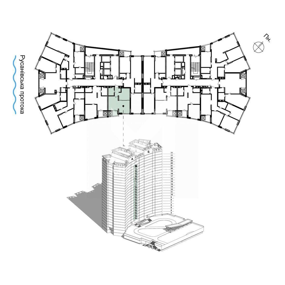 Sale 2-room apartment 63 m², Микільсько-Слобідська, Русанівська Гавань • ID 7625 — photo 9