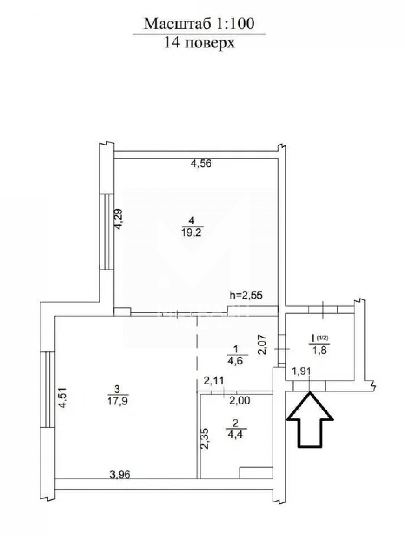 Sale 1-room apartment 47 m², Максимовича Михайла, ЖК LIKO-GRAD Perfect Town • ID 7466 — photo 3