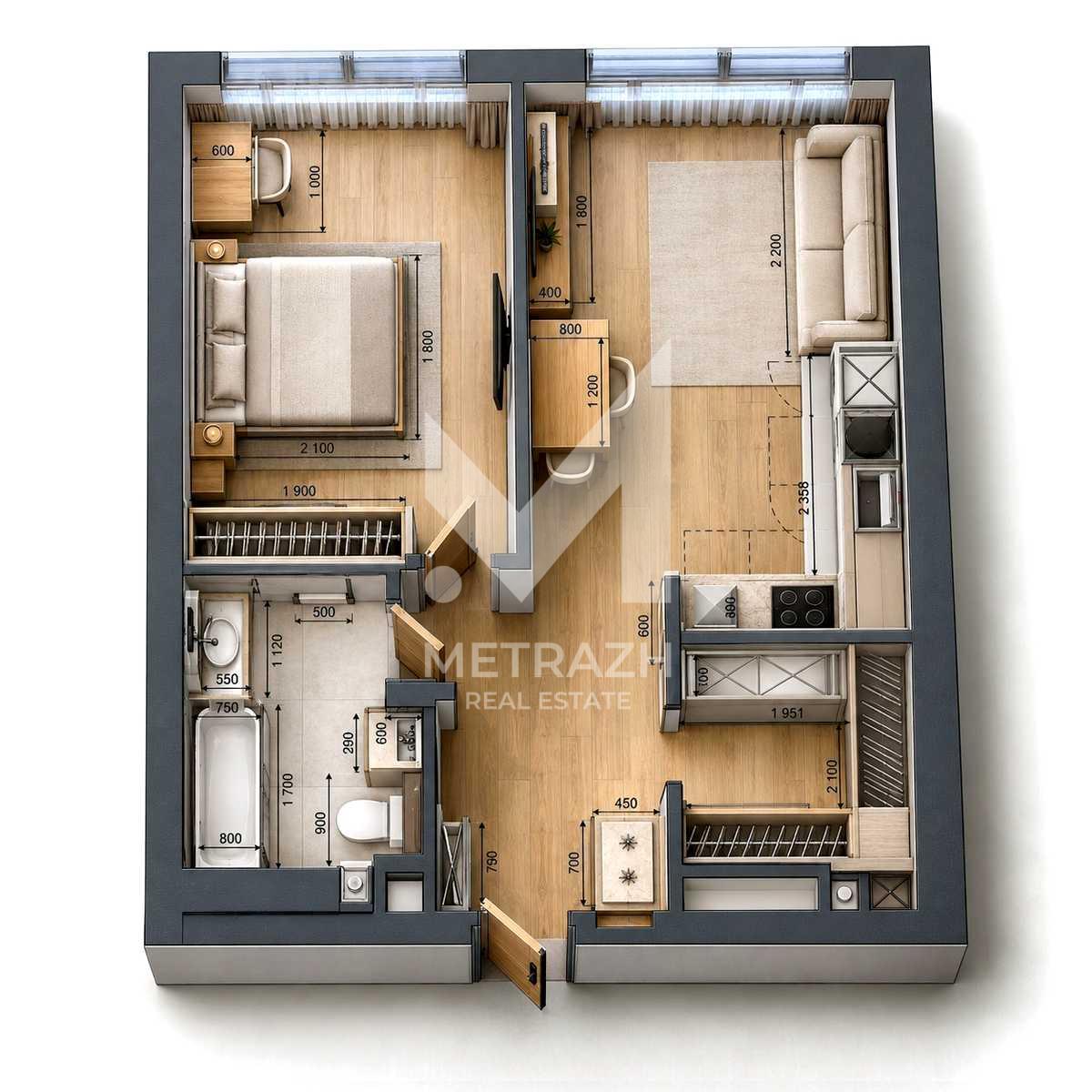 Продаж 1-кімнатної квартири 47 м², Дніпровська набережна, ЖК Great • ID 7732 — фото 11