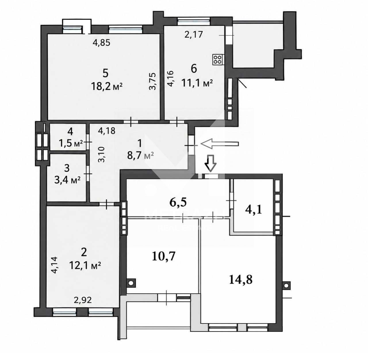 Продажа 3-комнатной квартиры 93 м², Дніпроводська, ЖК Forest Park • ID 7768 — фото 5