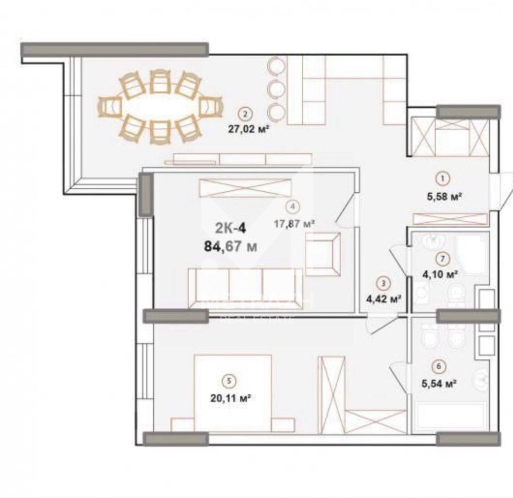 Sale 2-room apartment 83 m², Звіринецька, ЖК Edelweiss House • ID 7445 — photo 2