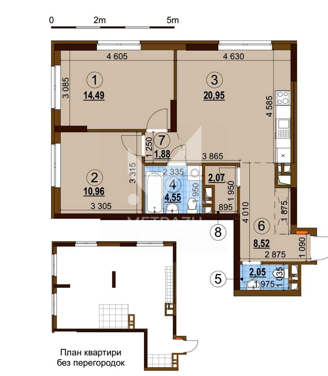 Sale 2-room apartment 66 m², Олександра Олеся, RC Warsawsky 3 • ID 7582 — photo 8