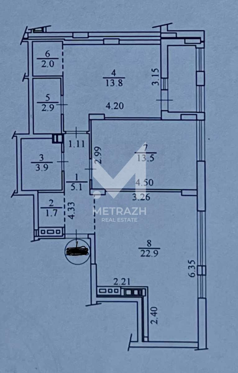 Продажа 2-комнатной квартиры 69 м², Салютна, ЖК Файна Таун • ID 7793 — фото 3