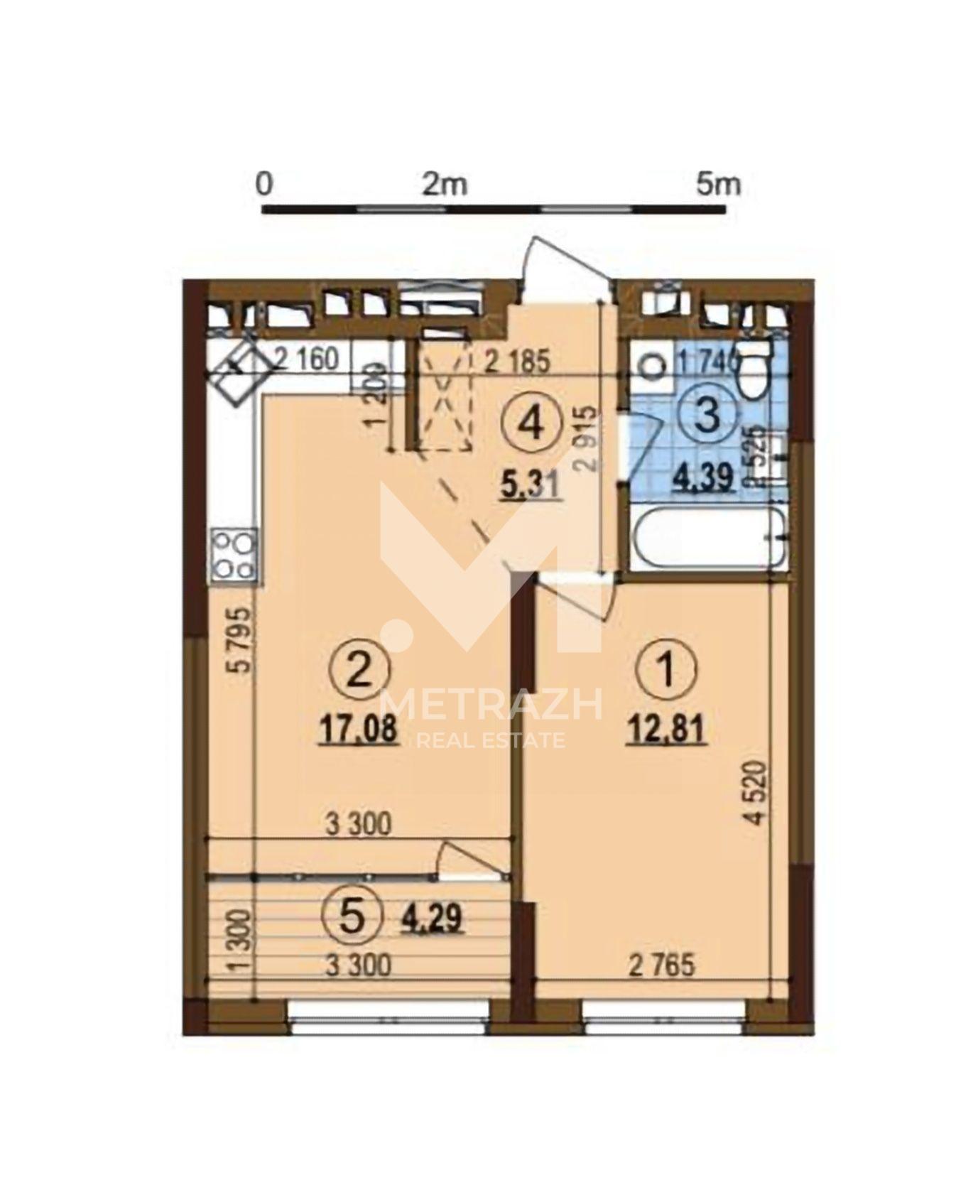 Продажа 1-комнатной квартиры 43 м², Європейського Союзу, ЖК Варшавский-3 • ID 7804 — фото 2