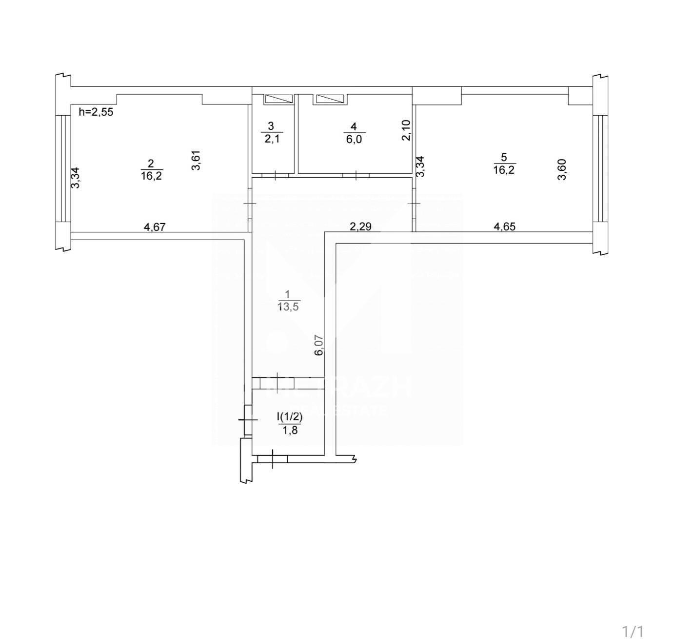 Sale 1-room apartment 56 m², Максимовича Михайла, ЖК LIKO-GRAD Perfect Town • ID 7679 — photo 2