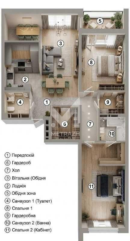Продаж 3-кімнатної квартири 124 м², Микільсько-Слобідська, Русанівська Гавань • ID 7849 — фото 3