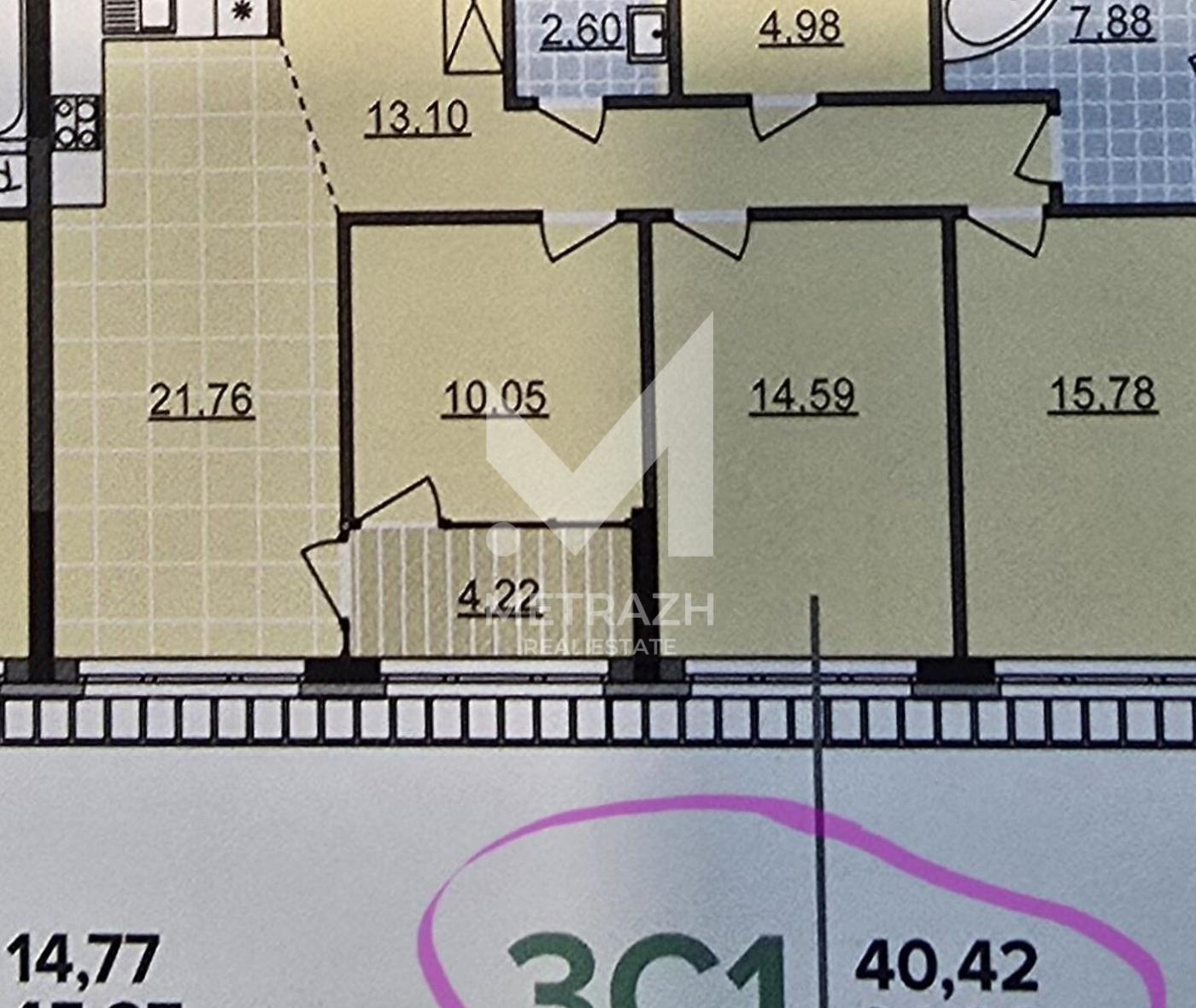 Продаж 3-кімнатної квартири 96 м², Віктора Некрасова, ЖК Dibrova Park • ID 7842 — фото 3