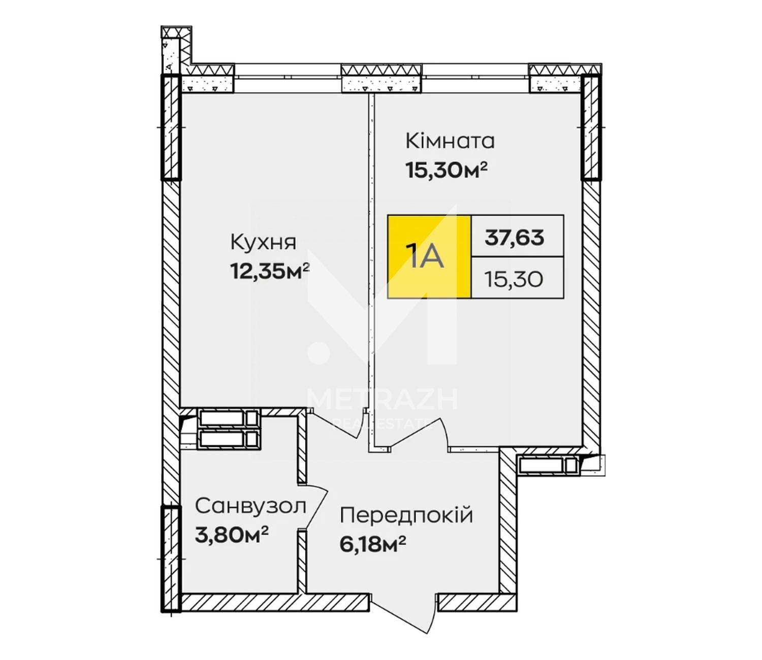 Продажа 1-комнатной квартиры 37 м², Івана Кочерги, ЖК Синергія Київ • ID 7757 — фото 2