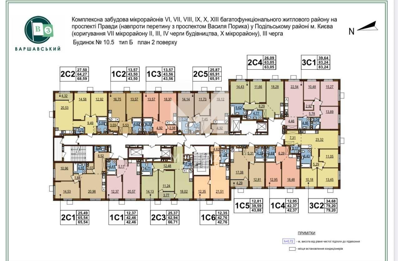 Продаж 2-кімнатної квартири 66 м², Європейського Союзу, ЖК Варшавський-3 • ID 7742 — фото 6