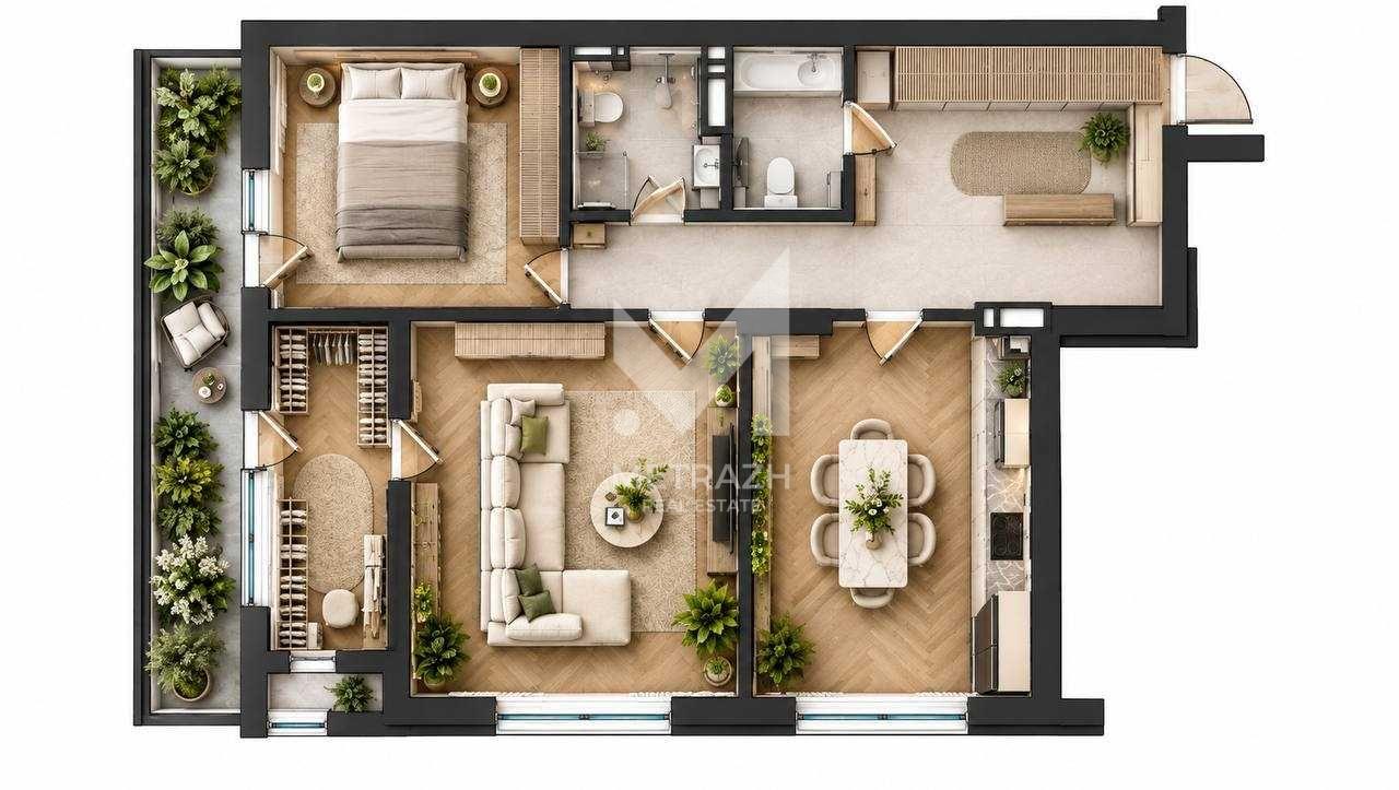 Sale 2-room apartment 89 m², Пимоненка Миколи, ЖК Greenville Park • ID 7650 — photo 3
