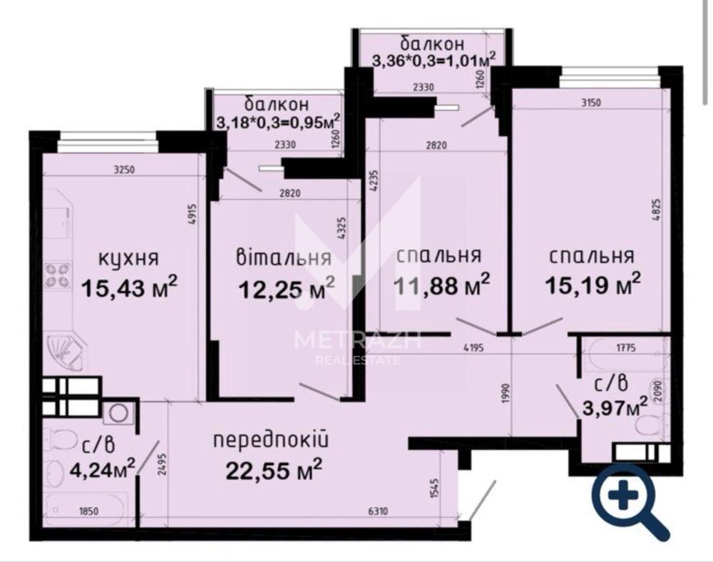 Продаж 3-кімнатної квартири 87 м², підмогильного, ЖК Авеню 42 • ID 7748 — фото 3