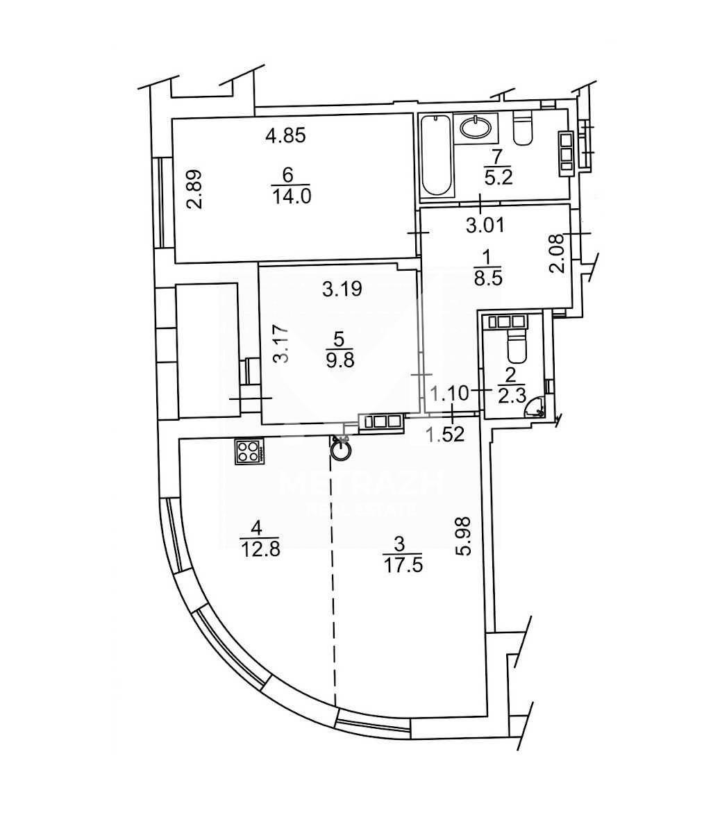 Sale 3-room apartment 71 m², Теремківська, ЖК Respublika • ID 7584 — photo 2