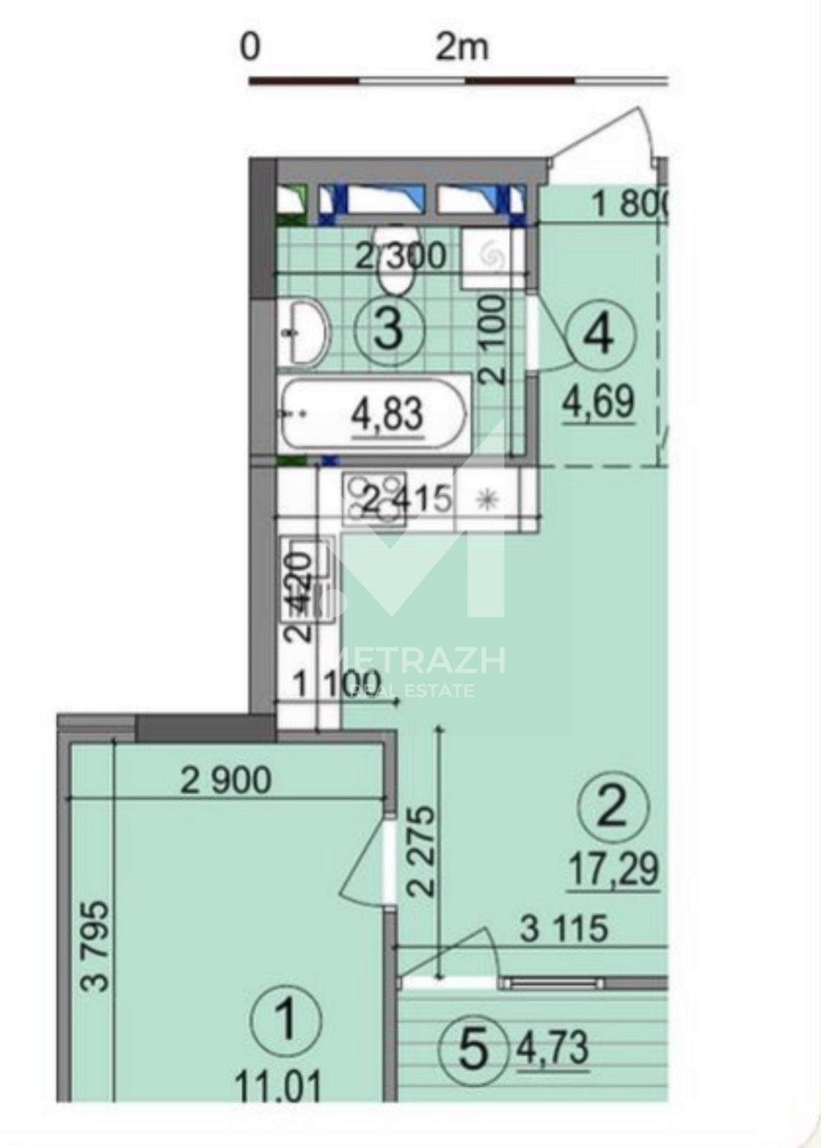 Продаж 1-кімнатної квартири 43 м², Івана Виговського, Варшавський Мікрорайон • ID 7827 — фото 2