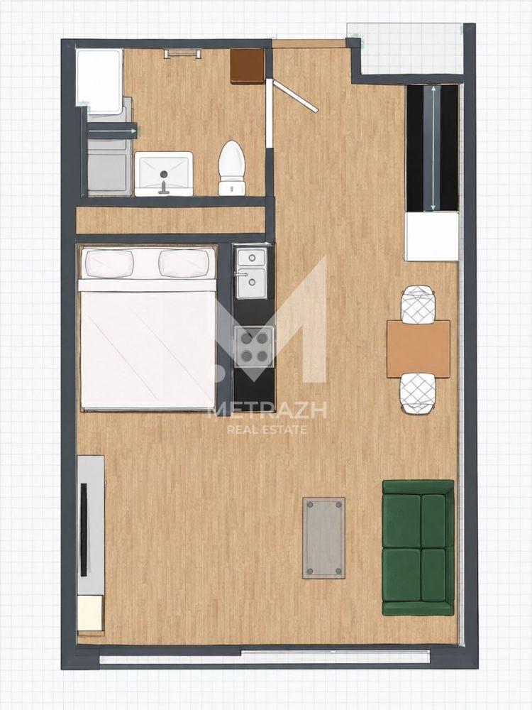 Sale 1-room apartment 33 m², Зарічна, ЖК Славутич 2.0 • ID 7598 — photo 7