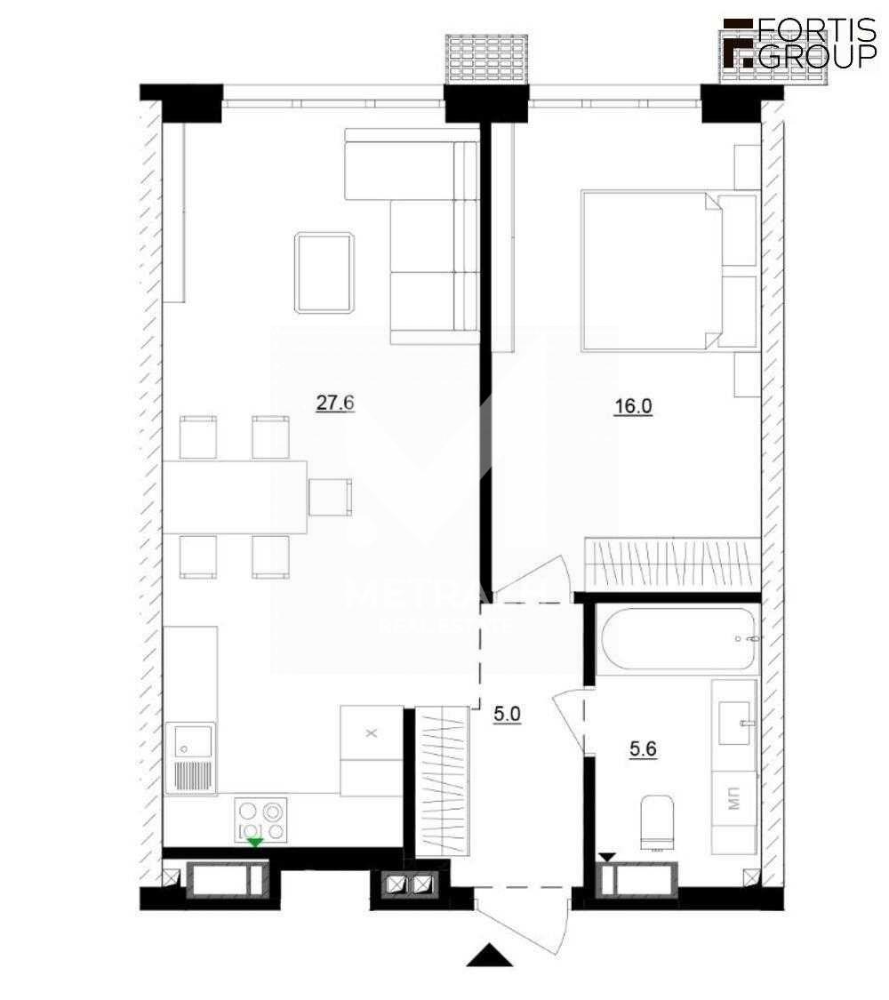Продажа 1-комнатной квартиры 54 м², Маланюка Євгенія, Русанівська Гавань • ID 7775 — фото 5