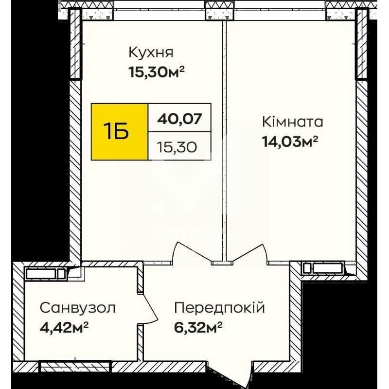Продажа 1-комнатной квартиры 40 м², Івана Кочерги, ЖК Синергія Київ • ID 7778 — фото 3