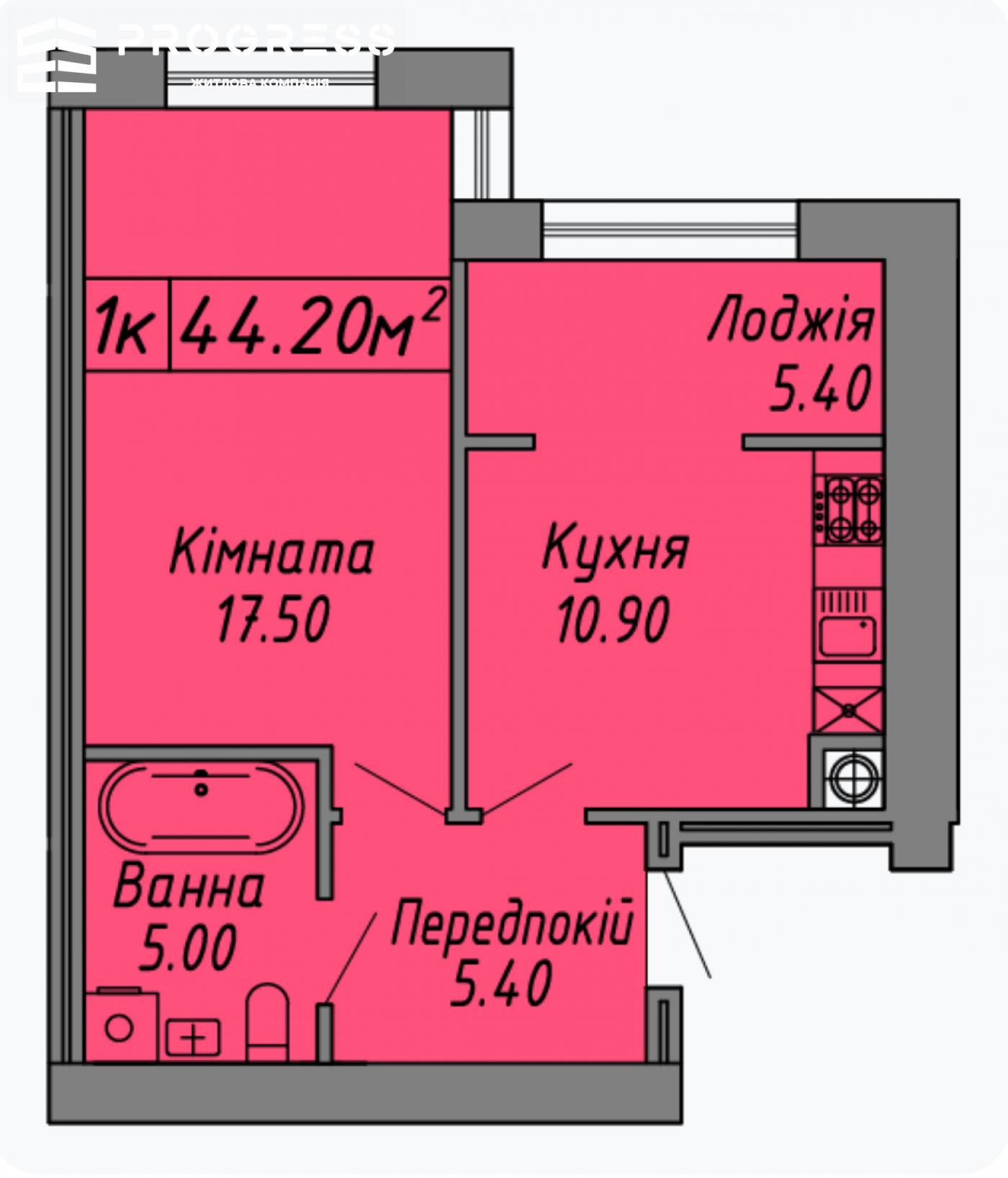 Продаж 1-кімнатної квартири ЖК Скандинавія - 16