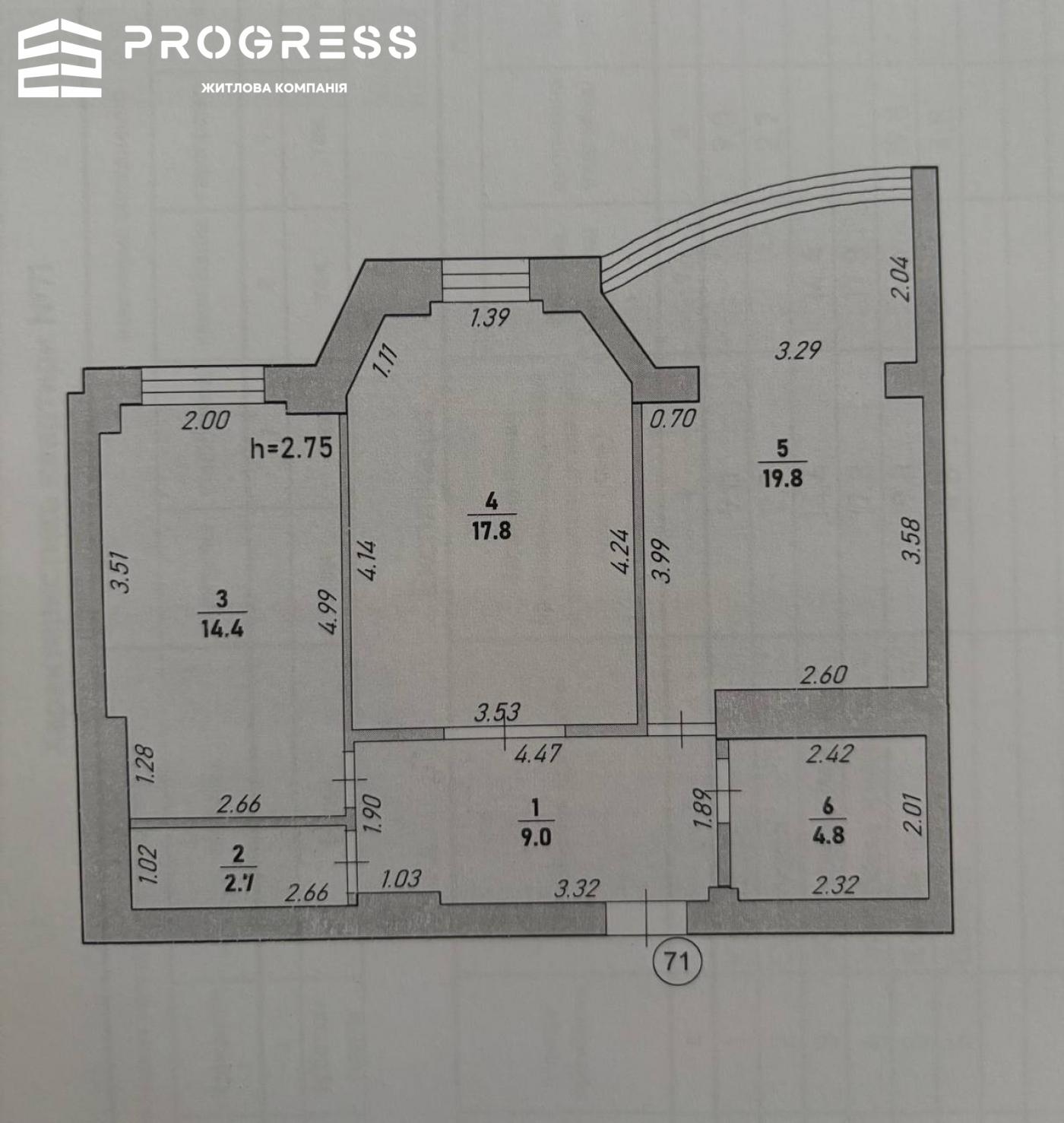 Продаж 2 кімнатної квартири в ЖК Рівер парк. Пасічна. - 5