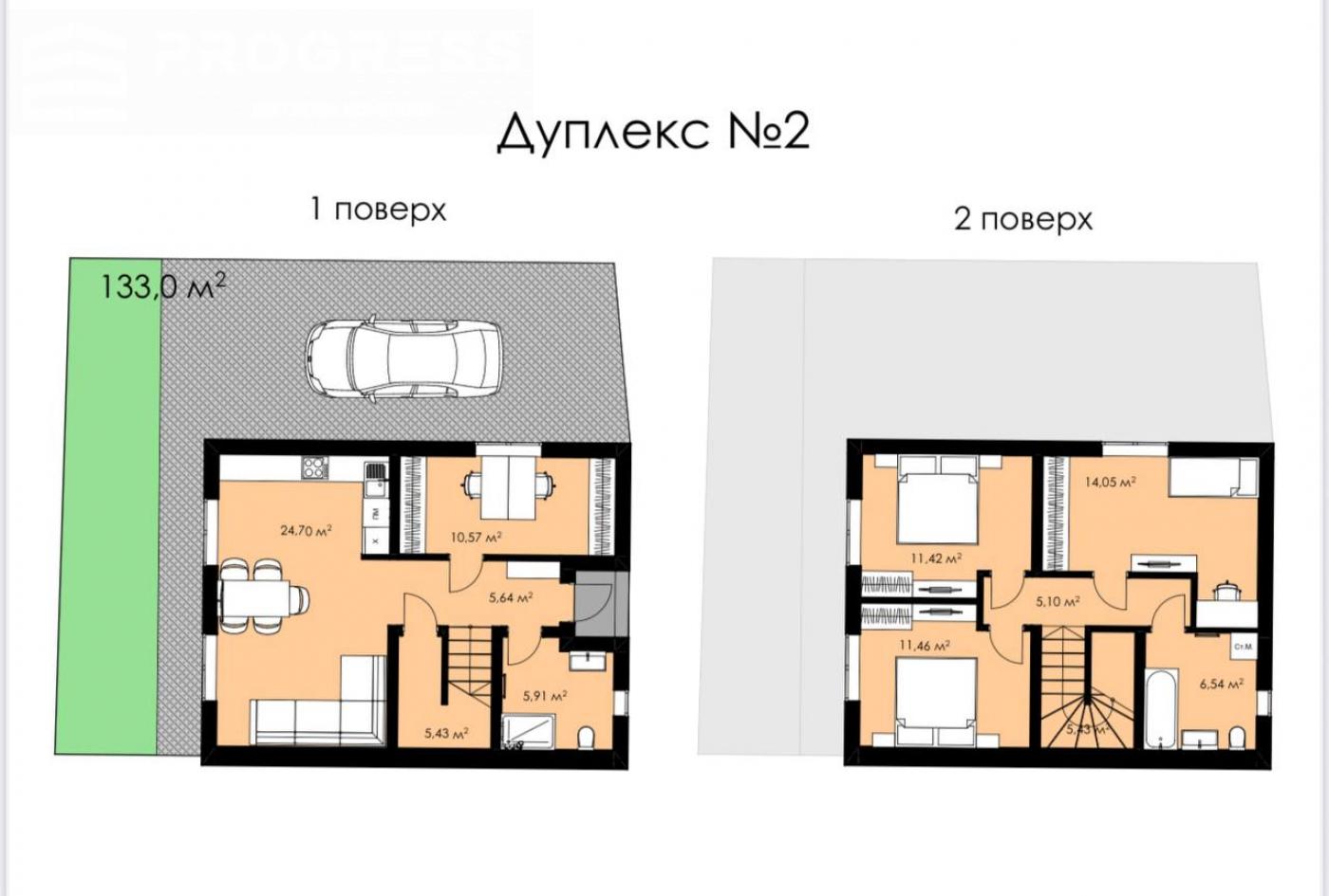 Продаж Двоповерхових дуплексів у с.Вовчинець - 6