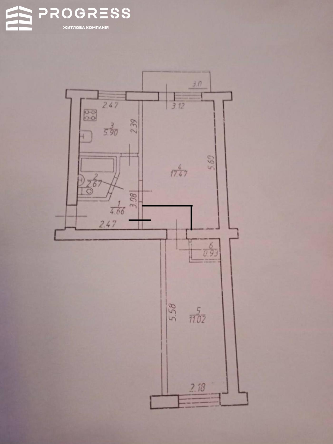 Продаж 2-кімнатної квартири в центрі міста біля озера - 19
