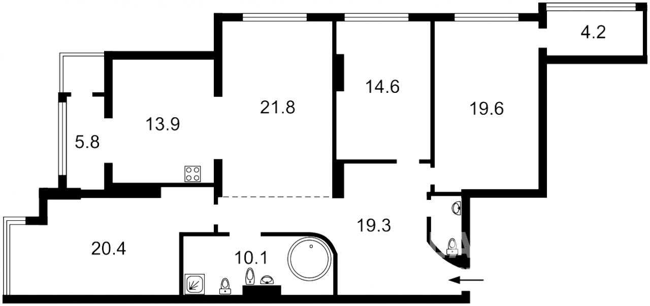 Sell 4-room apartment. Киев, Днепровская наб. , д. 1 — photo 5